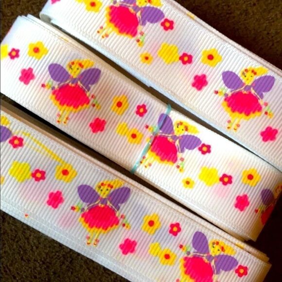 Grosgrain Ribbon 7/8” 5 yards 5/$20 fairy fairies - Picture 1 of 3